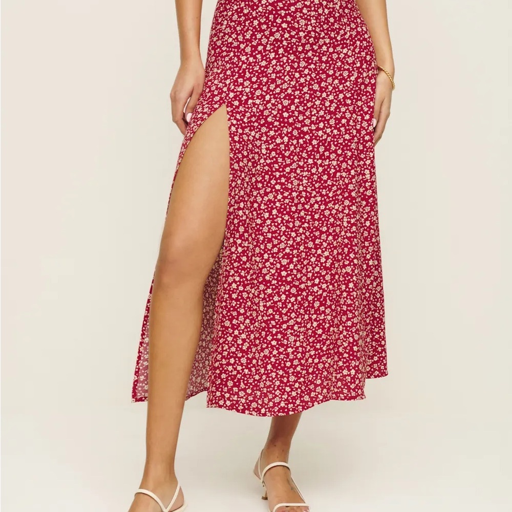 Reformation Zoe Skirt in last tango print